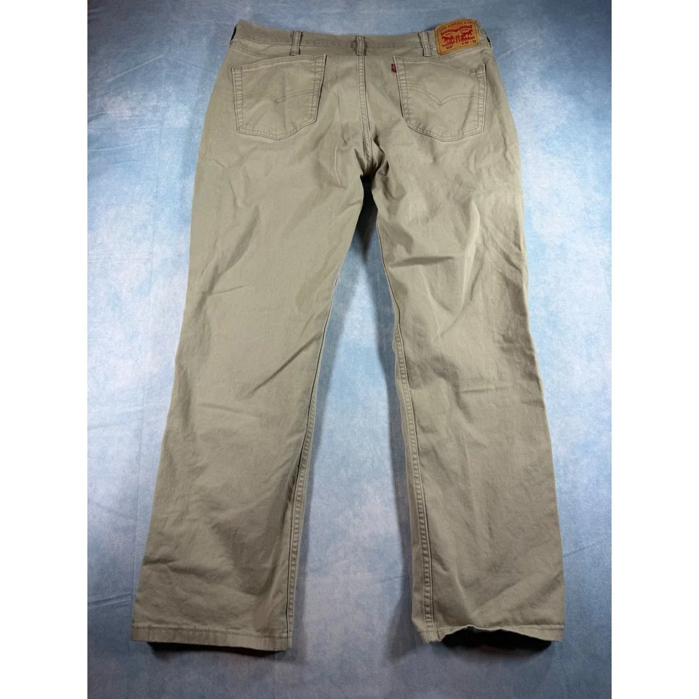 Levi's 514 Straight Pants Mens 40x32 Grey Khaki Excellent Lot of 2 Chinos
